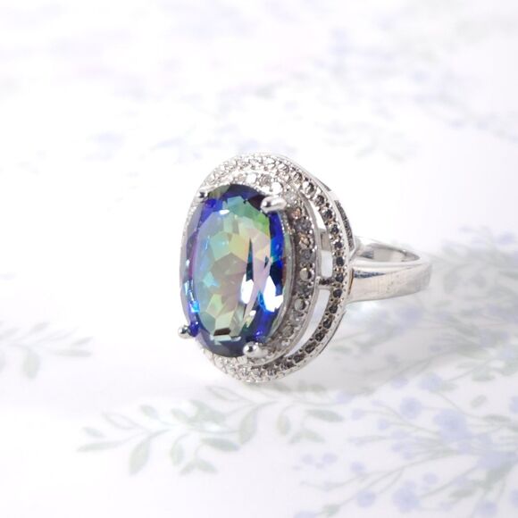Fashion Jewelry Jewelry - Mystic Gemstone Ring 6.2 Carats Size 7